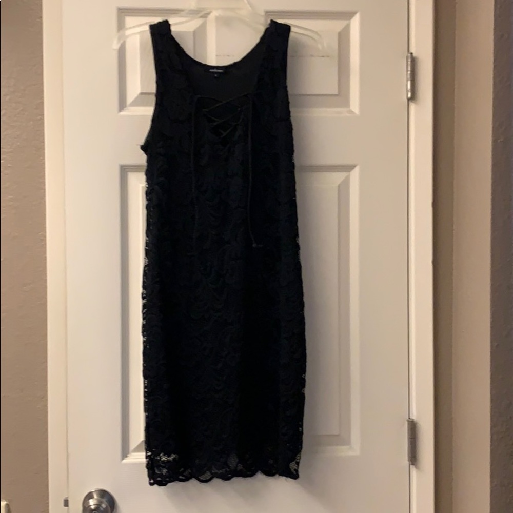 Black lace dress